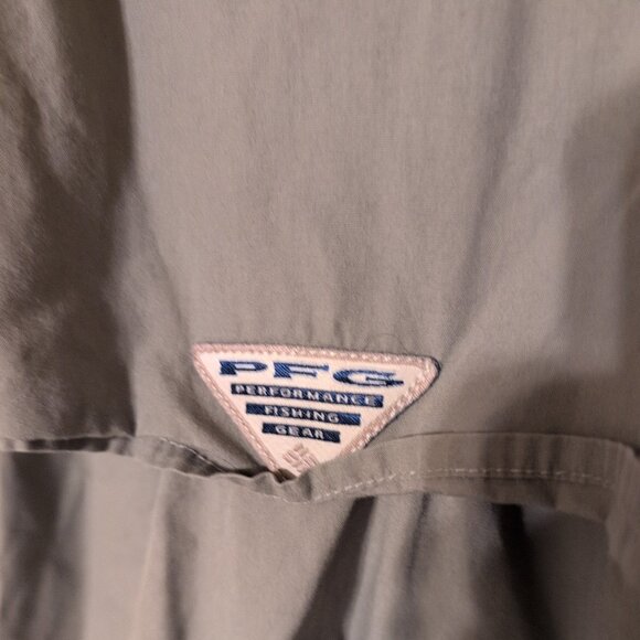 COLUMBIA Sportswear PFG Short Sleeve Gray Vented Fishing Shirt Size XXL - Picture 6 of 8
